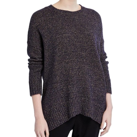 Eileen Fisher Oversized Crewneck Pullover Sweater Old Money Quiet Luxury S / M - Picture 1 of 10